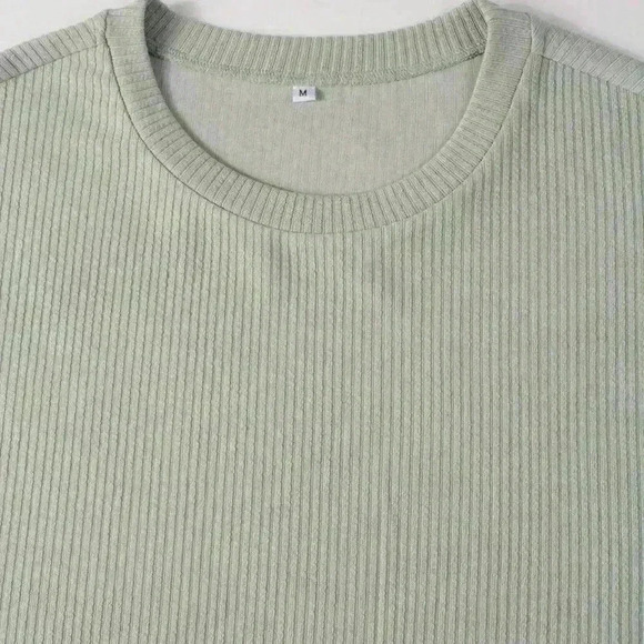 Light Grey Casual Mens Solid Tank Top & Drawstring Waist Pants - Picture 6 of 6